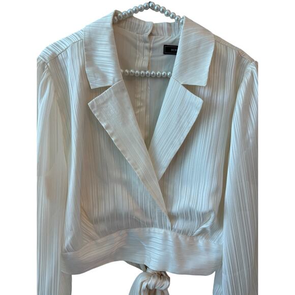 BCBGMAXAZRIA wrap blouse - Picture 4 of 9